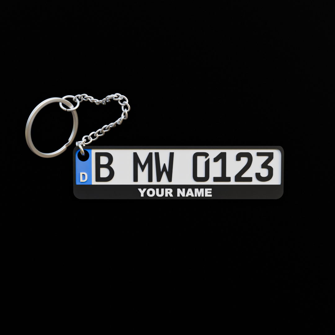 Customize Germany License Plate Keychain - %30 OFF - Free Delivery